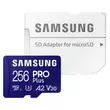 SAMSUNG PRO PLUS 256GB microSD + adapter CL10 UHS-I U3 (180/130 MB/s)