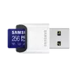 SAMSUNG PRO PLUS 256GB microSD + USB adapter CL10 UHS-I U3 (180/130 MB/s)