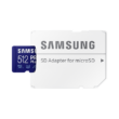 SAMSUNG PRO PLUS 512GB microSD + adapter CL10 UHS-I U3 (160/120 MB/s)