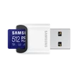 SAMSUNG PRO PLUS 512GB microSD + USB adapter CL10 UHS-I U3 (180/130 MB/s)