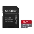 SANDISK Ultra 64GB microSDXC memóriakártya 140MB/s 