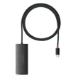 Baseus Lite Series Hub Type-C 4in1, 4x USB 3.0 + USB-C, 1m