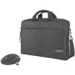 NATEC Wallaroo 2in1 laptoptáska 15.6" + egér, fekete 