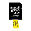 MAXELL YELLOW MICRO SDXC + ADAPTER 64GB CL10 (80 MB/s olvasási sebesség)