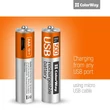ColorWay újratölthető akkumulátor AAA microUSB 400 mAh 1.5V (2db)