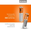 ColorWay újratölthető akkumulátor AAA microUSB 400 mAh 1.5V (2db)