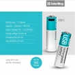 ColorWay újratölthető akkumulátor AA Type-C 2200 mAh 1.5V (2db)