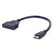 Gembird HDMI elosztó passzív adapter kábel  Fekete