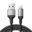 Joyroom Lightning 2.4A USB kábel gyorsöltéshez  [1.2 m] fekete