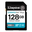 KINGSTON CANVAS GO PLUS SDXC 128GB CL10 UHS-I U3 V30 (200 MB/s olvasási sebesség)