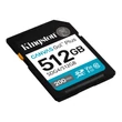 KINGSTON CANVAS GO PLUS SDXC 512GB CL10 UHS-I U3 V30 (200 MB/s olvasási sebesség)