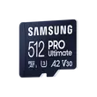 SAMSUNG PRO Ultimate 512GB microSD + USB adapter CL10 UHS-I U3 (200/130 MB/s)