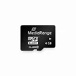 Mediarange 4GB Micro SDHC Memóriakártya Class 10 + Adapter