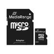 Mediarange 32GB Micro SDHC Memóriakártya Class 10 + Adapter