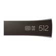 Samsung 512GB Bar Plus USB 3.1 Pendrive - Titán (400MB/s olvasás)