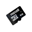 Maxell X-series 4GB micro SDHC + adapter CL10 (20 MB/s olvasási sebesség)