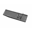 Natec Nautilius Billentyűzet US Slim - Fekete-szürke