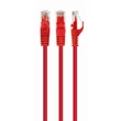 Gembird UTP Patch kábel CAT6 [RJ45] 3m, Piros