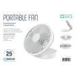 PLATINET tölthető asztali ventilátor  2x1200mAh