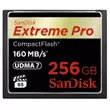 SANDISK EXTREME PRO COMPACT FLASH 256GB UDMA7 VPG-65 (160 MB/s olvasási sebesség)