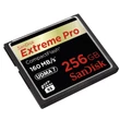 SANDISK EXTREME PRO COMPACT FLASH 256GB UDMA7 VPG-65 (160 MB/s olvasási sebesség)