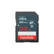 SanDisk Ultra 128GB SDXC Memóriakártya UHS-I Class 10 (100 MB/s olvasási sebesség)