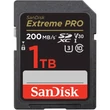 SanDisk Extreme Pro 1TB SDXC V30 UHS-I U3 Class 10 (200/140 MB/s)