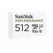 Sandisk High Endurance micro SDHC 512GB CL10 UHS-I U3 + adapter (100/40 MB/s)