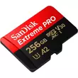 SanDisk Extreme Pro Micro SDXC + Adapter 256GB A2 C10 V30 UHS-I U3 (170/90 MB/s)