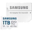 SAMSUNG EVO PLUS MICRO SDXC + ADAPTER 1TB CL10 UHS-I U3 (160 MB/s )