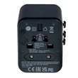 Verbatim utazási adapter UTA-02 USB-C PD és USB-A QC portokkal, fekete