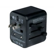 Verbatim utazási adapter UTA-02 USB-C PD és USB-A QC portokkal, fekete