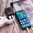 Verbatim utazási adapter UTA-02 USB-C PD és USB-A QC portokkal, fekete