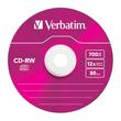 Verbatim CD-RW Colour 12X Lemez - Slim Tokban (5)