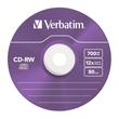 Verbatim CD-RW Colour 12X Lemez - Slim Tokban (5)