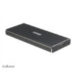 Akasa M.2 SSD Alumínium merevlemez ház USB 3.1 Gen1 Fekete