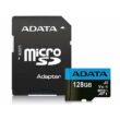 ADATA PREMIER MICRO SDXC + ADAPTER 128GB CL10 UHS-I U1 V10 A1 (85 MB/s olvasási sebesség)