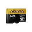 ADATA PREMIER ONE MICRO SDXC + ADAPTER 64GB CL10 UHS-II U3 V90 (275 MB/s olvasási sebesség)