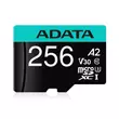 ADATA PREMIER PRO MICRO SDXC + ADAPTER 128GB CL10 UHS-I U3 V30 A2 (100 MB/s olvasási sebesség)