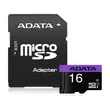 ADATA PREMIER MICRO SDHC + ADAPTER 16GB CL10 UHS-I U1 (50 MB/s olvasási sebesség)