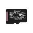 KINGSTON CANVAS SELECT PLUS MICRO SDXC 128GB CL10 UHS-I U1 V10 A1 (100 MB/s olvasási sebesség)