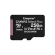 KINGSTON CANVAS SELECT PLUS MICRO SDXC + ADAPTER 256GB CL10 UHS-I U1 V10 A1 (100 MB/s olvasási sebesség)