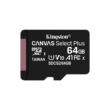 KINGSTON CANVAS SELECT PLUS MICRO SDXC 64GB CL10 UHS-I U1 V10 A1 (100 MB/s olvasási sebesség)