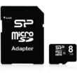 SILICON POWER MICRO SDXC + ADAPTER 8GB CL10  (40 MB/s olvasási sebesség)
