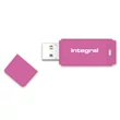 INTEGRAL NEON PENDRIVE 16GB USB 2.0 Rózsaszín