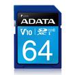ADATA SDXC 64GB CL10 UHS-I V10 (100 MB/s olvasási sebesség)