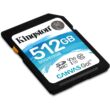 KINGSTON CANVAS GO SDXC 512GB CL10 UHS-I U3 V30 (90 MB/s olvasási sebesség)