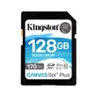 KINGSTON CANVAS GO PLUS SDXC 128GB CL10 UHS-I U3 V30 (170 MB/s olvasási sebesség)