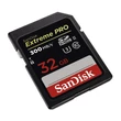 SANDISK EXTREME PRO SDHC 32GB CL10 UHS-II U3  (300 MB/s olvasási sebesség)
