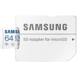 SAMSUNG EVO PLUS MICRO SDXC + ADAPTER 64GB CL10 UHS-I (130 MB/s olvasási sebesség)
